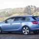 Blauwe Opel Astra