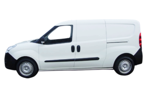 Witte opel combo personenauto